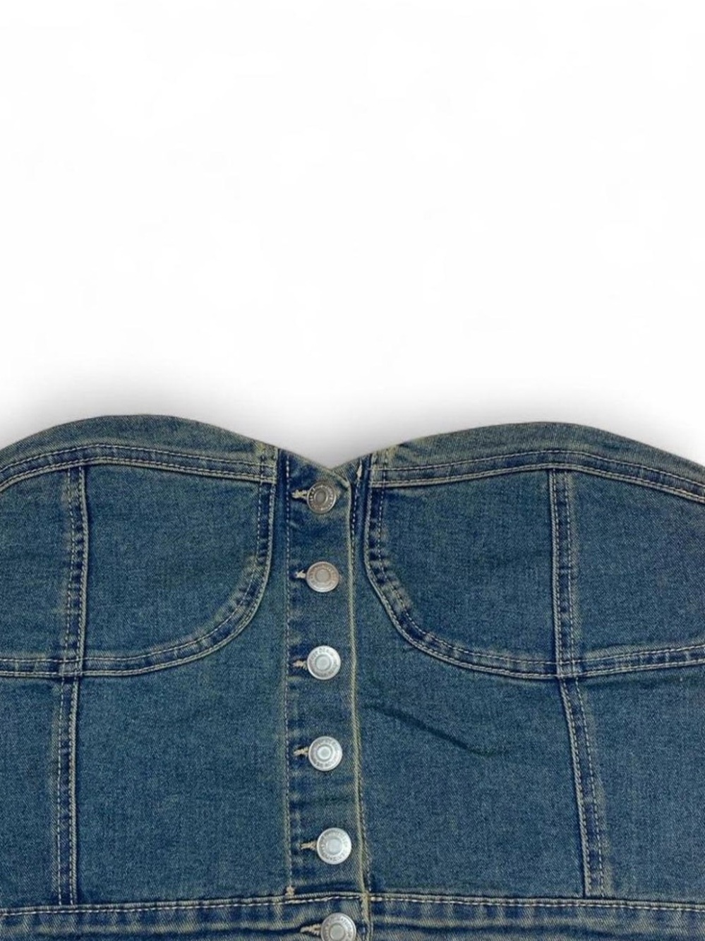 Denim crop top